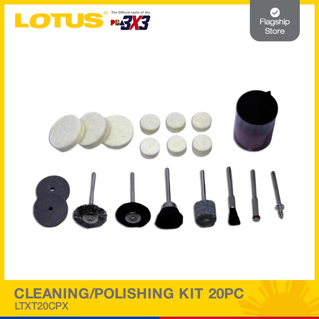 LOTUS CLEANING/POLISHING KIT 20PC LTXT20CPX
