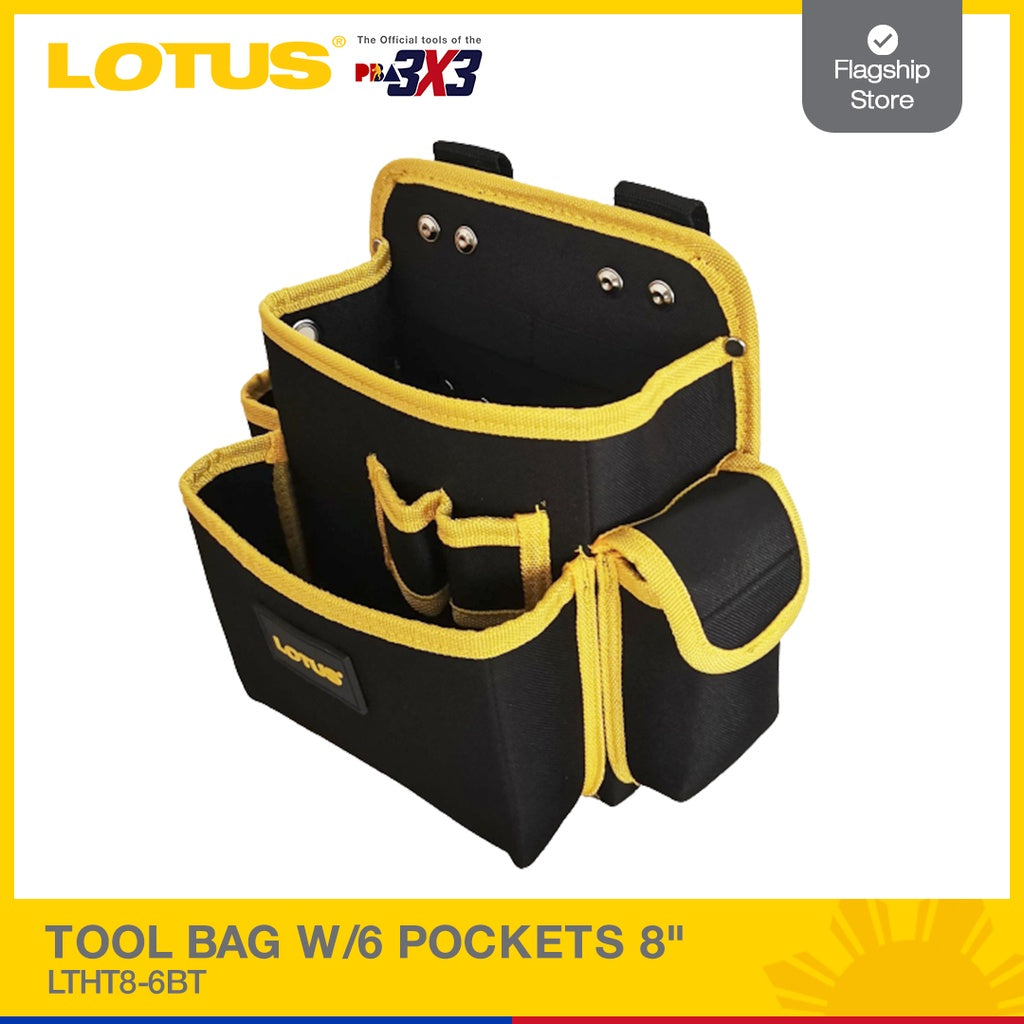 LOTUS TOOL BAG W/6 POCKETS 8" LTHT86BT