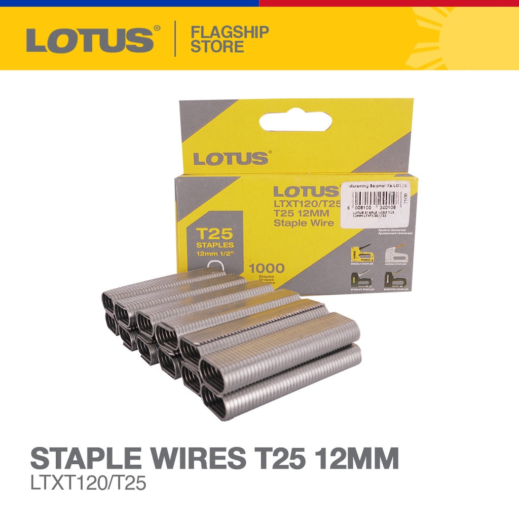 LOTUS STAPLE WIRE T25 12MM LTXT120/T25 Lotus Tools Philippines