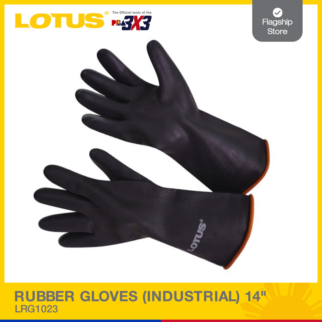 LOTUS RUBBER GLOVES INDUSTRIAL 14 LRG1023