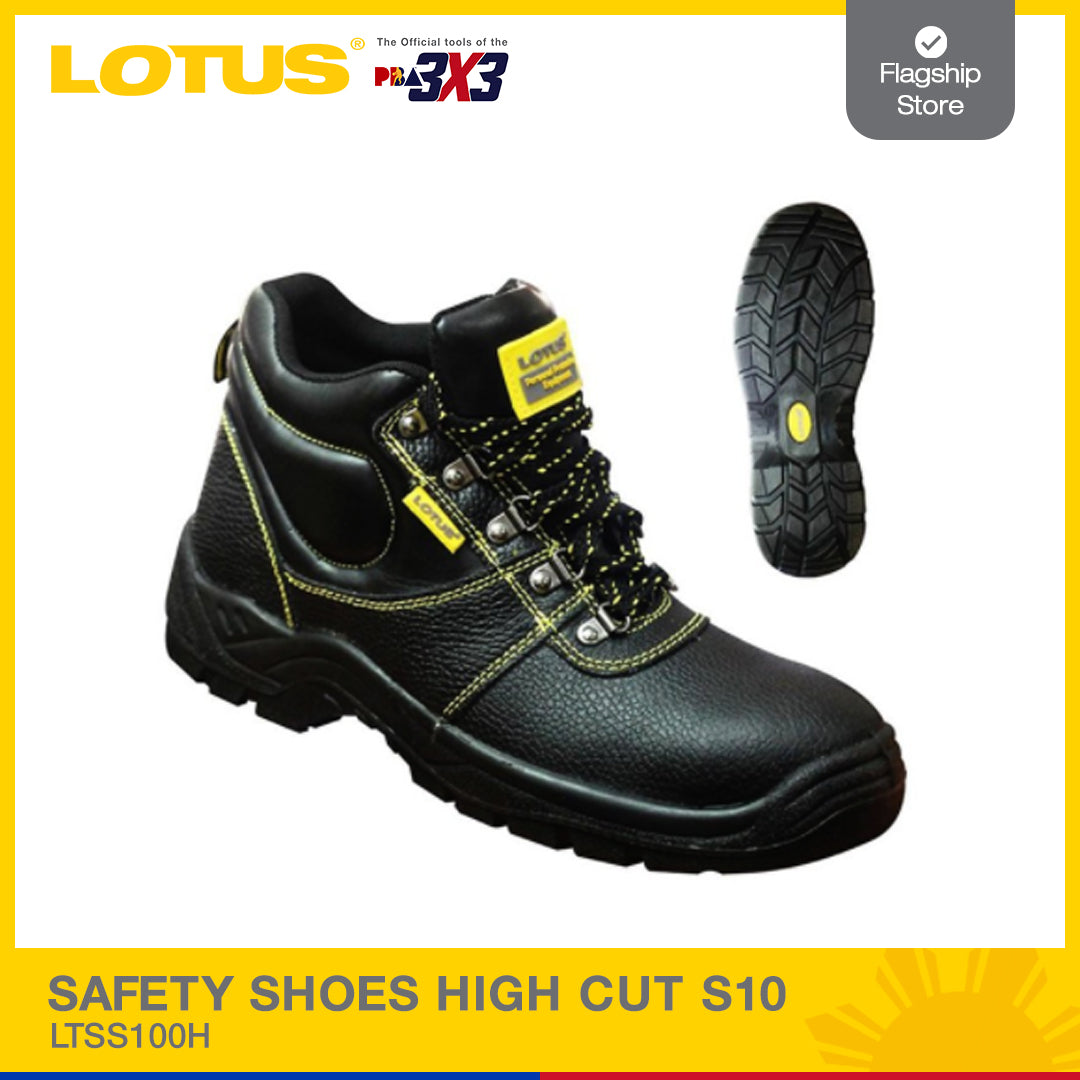 LOTUS SAFETY SHOES HIGH CUT S10 LTSS100H – Lotus Tools Philippines