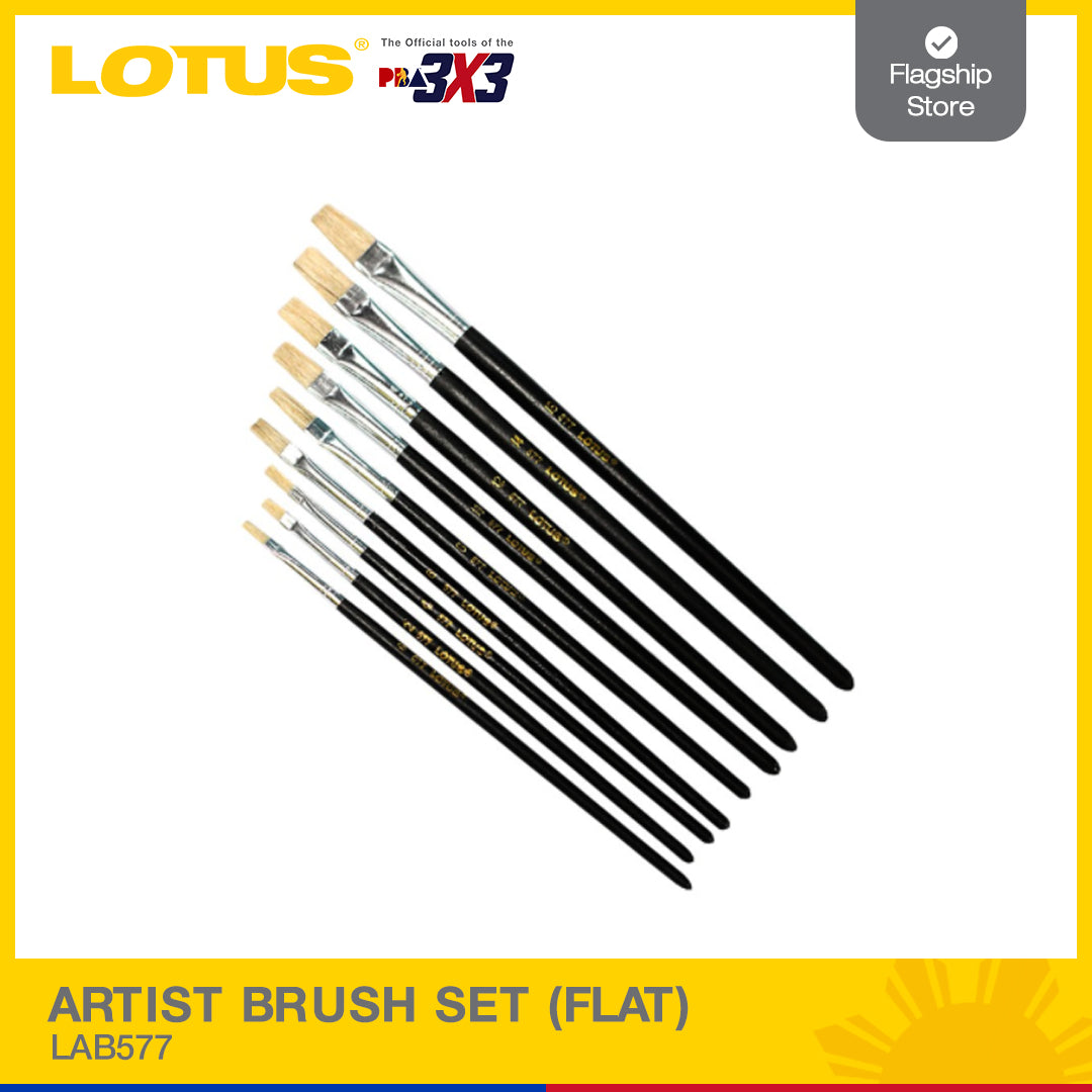 LOTUS ARTIST BRUSH SET (FLAT) LAB577