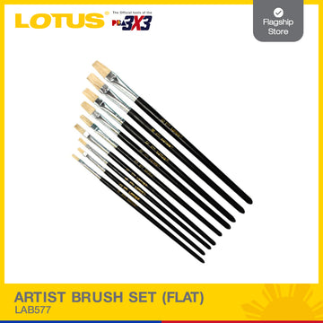 LOTUS ARTIST BRUSH SET (FLAT) LAB577