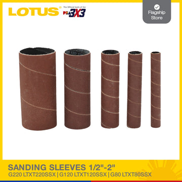 LOTUS SANDING SLEEVES 1/2"-2" G120 LTXT120SSX