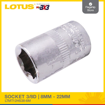 LOTUS SOCKET 3/8D 8MM #SO308 | LTMT8HS38-6M