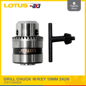 LOTUS Drill Chuck W/KEY 10mm 24UN LTXT1024DCX