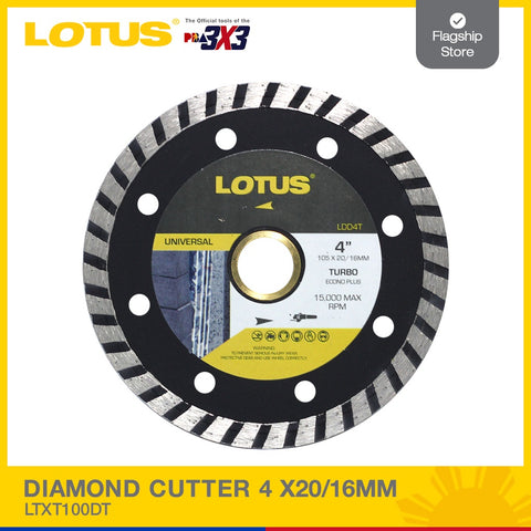 LOTUS DIAMOND CUTTER 4" DD105WS | LTXT100DW
