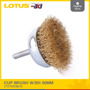 LOTUS CUP BRUSH W/SH 50MM #050A | LTXT50CBX/S