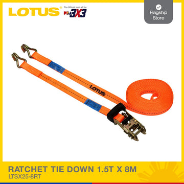 LOTUS RATCHET TIE DOWNS 1.5T X 8M LTSX25-8RT