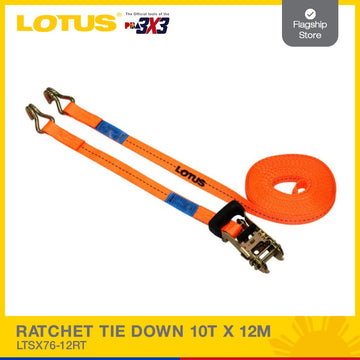 LOTUS RATCHET TIE DOWNS 10T X 12M LTSX76-12RT