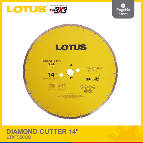 LOTUS DIAMOND CUTTER 14" #DD350DS | LTXT350CC