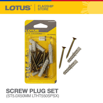 LOTUS SCREW PLUG SET ST5.0X50MM LTHT550SPSX