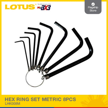 LOTUS HEX RING SET METRIC 8PC LHK008M