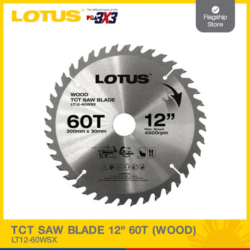 LOTUS TCT SAW BLADE 12" 60T (WOOD) LT12-60WSX