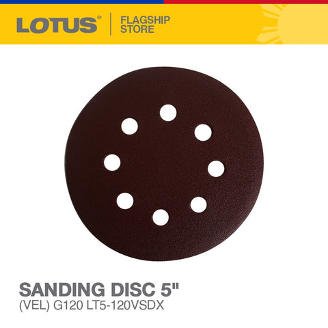 LOTUS SANDING DISC 5" (VEL) G120 LT5-120VSDX