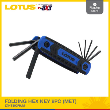 LOTUS FOLDING HEX KEY SET 8PC (MET) LTHT80FHM