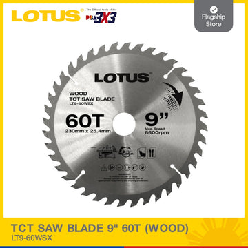 LOTUS TCT SAW BLADE 9" 60T (WOOD) LT9-60WSX