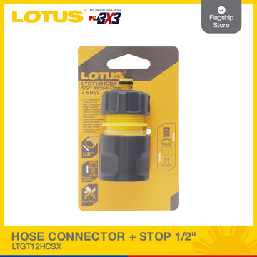 LOTUS HOSE CONNECTOR + STOP 1/2