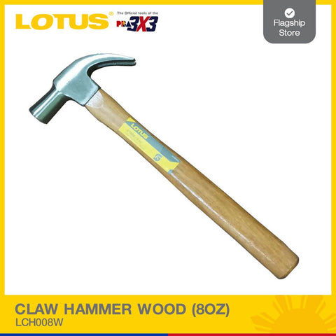 LOTUS CLAW HAMMER WOOD (8OZ) LCH008W