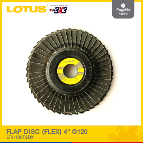 LOTUS FLAP DISC (FLEX) 4" G120 LT4-120F2DX