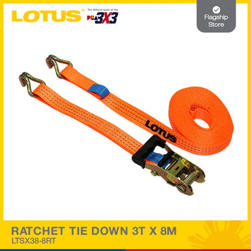 LOTUS RATCHET TIE DOWNS 3T X 8M LTSX38-8RT