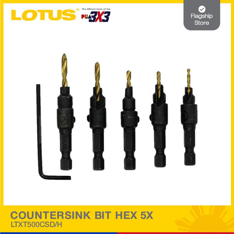 Lotus Countersink Bit Hex 5X LTXT500CSD/H