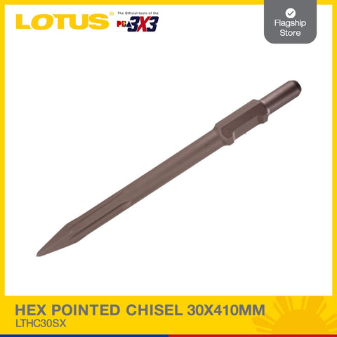 LOTUS HEX POINTED CHISEL 30X410MM LTHC30SX