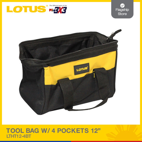 Lotus Tool Bag W/4 Pockets 12"Ltht12-4Bt
