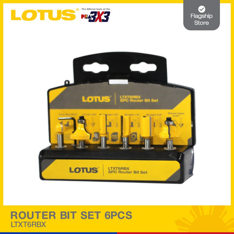 LOTUS Router Bit Set 6PCS LTXT6RBX