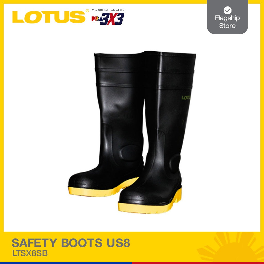 LOTUS Safety Boots Us8 LTSX8SB – Lotus Tools Philippines