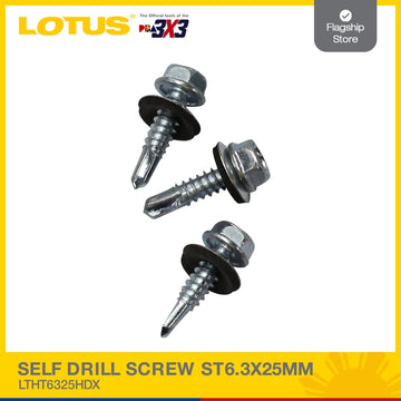 LOTUS SELF DRILL SCREW ST6.3X25MM LTHT6325HDX