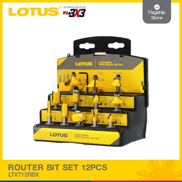 LOTUS Router Bit Set 12PCS LTXT12RBX