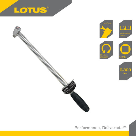 Lotus LTTW1500 300nm 1/2" Drive Torque Wrench Beam (Black)