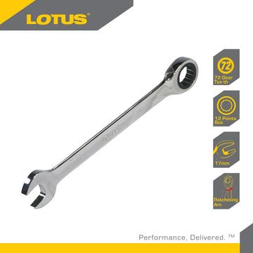 Lotus LCGW17 Combination Gear Wrench 17mm (Silver)