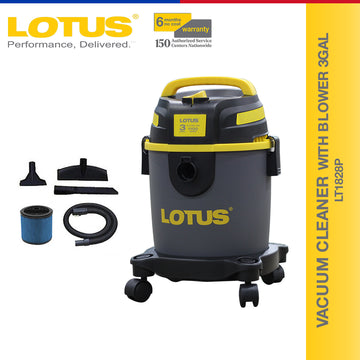 Lotus Vacuum Cleaner with Blower 3Gal/10L Wet / Dry LT1828P  & ATOM - 4L 69-086369 | 10L 69-863383 | 20L 69-002000