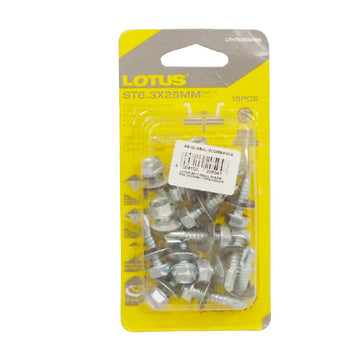 LOTUS SELF DRILL SCREW ST6.3X25MM LTHT6325HDX