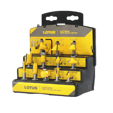 LOTUS Router Bit Set 12PCS LTXT12RBX