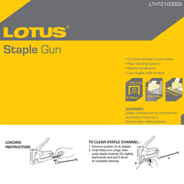 LOTUS STAPLE GUN #TR32 | JT21 LTHT2100SGX