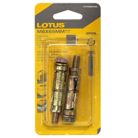 LOTUS SHELL ANCHOR M8X65MM LTHT865HSX – Lotus Tools Philippines