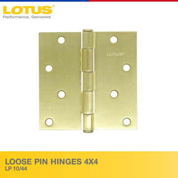 Lotus Loose Pin Hinges 4X4 LP 10/44 | 3.5X3.5 LP 10/35 | 3X3 LP 10/33 - Door Hardware & Locks