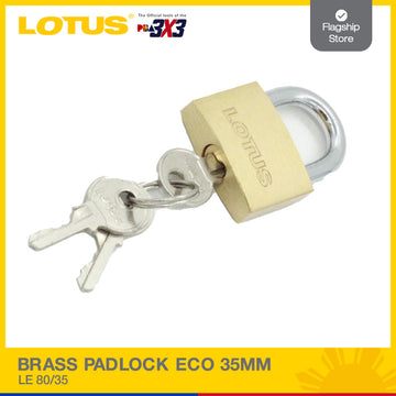 LOTUS BRASS PADLOCK ECO 35MM LE 80/35