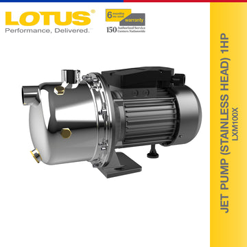 Lotus Jet Pump (STAINLESS HEAD) 1HP LXM100X - Power Water Pumps