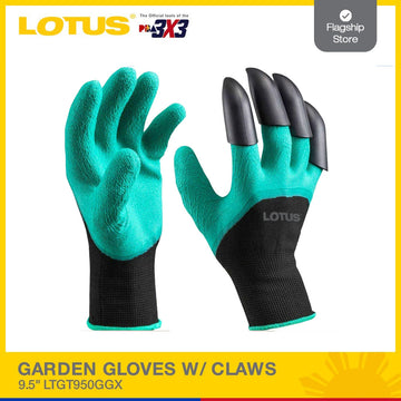 LOTUS GARDEN GLOVES W/CLAWS 9.5" LTGT950GGX