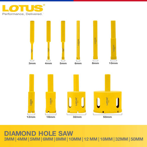 Lotus Diamond Hole Saw - Power Tool Accessory