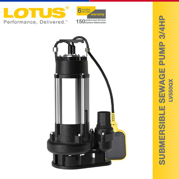 Lotus Submersible Sewage Pump 3/4HP LV550QX - Power Water Pumps