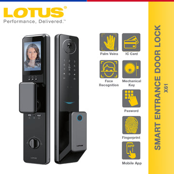 Lotus Smart Entrance Door Lock X61|Door Hardware & Locks | Household Security System