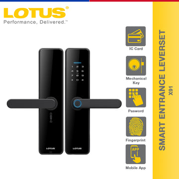 Lotus Smart Entrance Leverset X91 - Door Hardware & Locks | Smart Door Locks