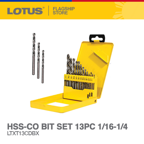 Lotus HSS-CO Bit Set - Drill Accessories