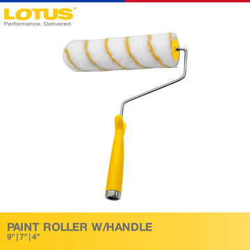 Lotus Paint Roller W/Handle 9in | 7in | 4in - Paint Tools & Accessories