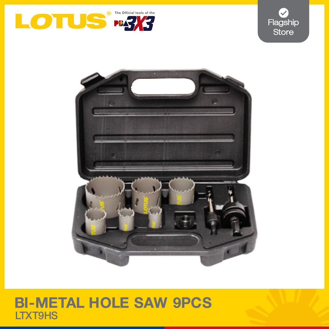 LOTUS HSS BI-METAL HOLESAW 9PC #009 | LTXT9HS